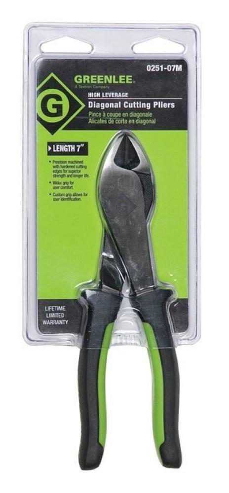 7&#34; High-Leverage Diagonal Cutting Pliers (Molded Grip)