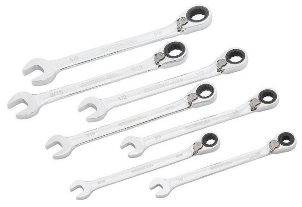 7-Piece Combination Ratcheting Wrench Set