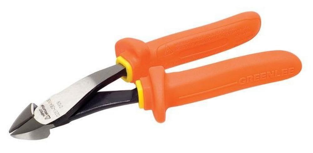 Pliers, Diagonal, 8&#34;, Insulated, Molded Handles