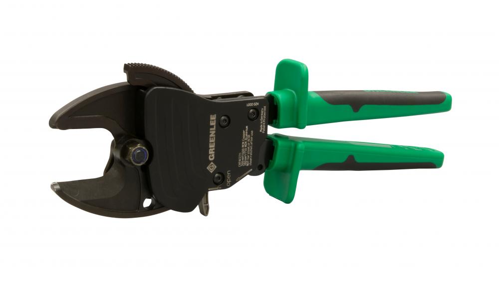Open-Jaw Ratchet Cable Cutter