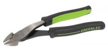 Greenlee 0251-08AM - 8" High-Leverage Diagonal Cutting Pliers, Angled Head (Molded Grip)