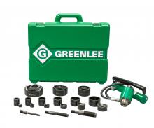 Greenlee 7309 - 11-Ton Hydraulic Knockout Kit with Hand Pump and Standard Round 1/2" - 3" and 4"
